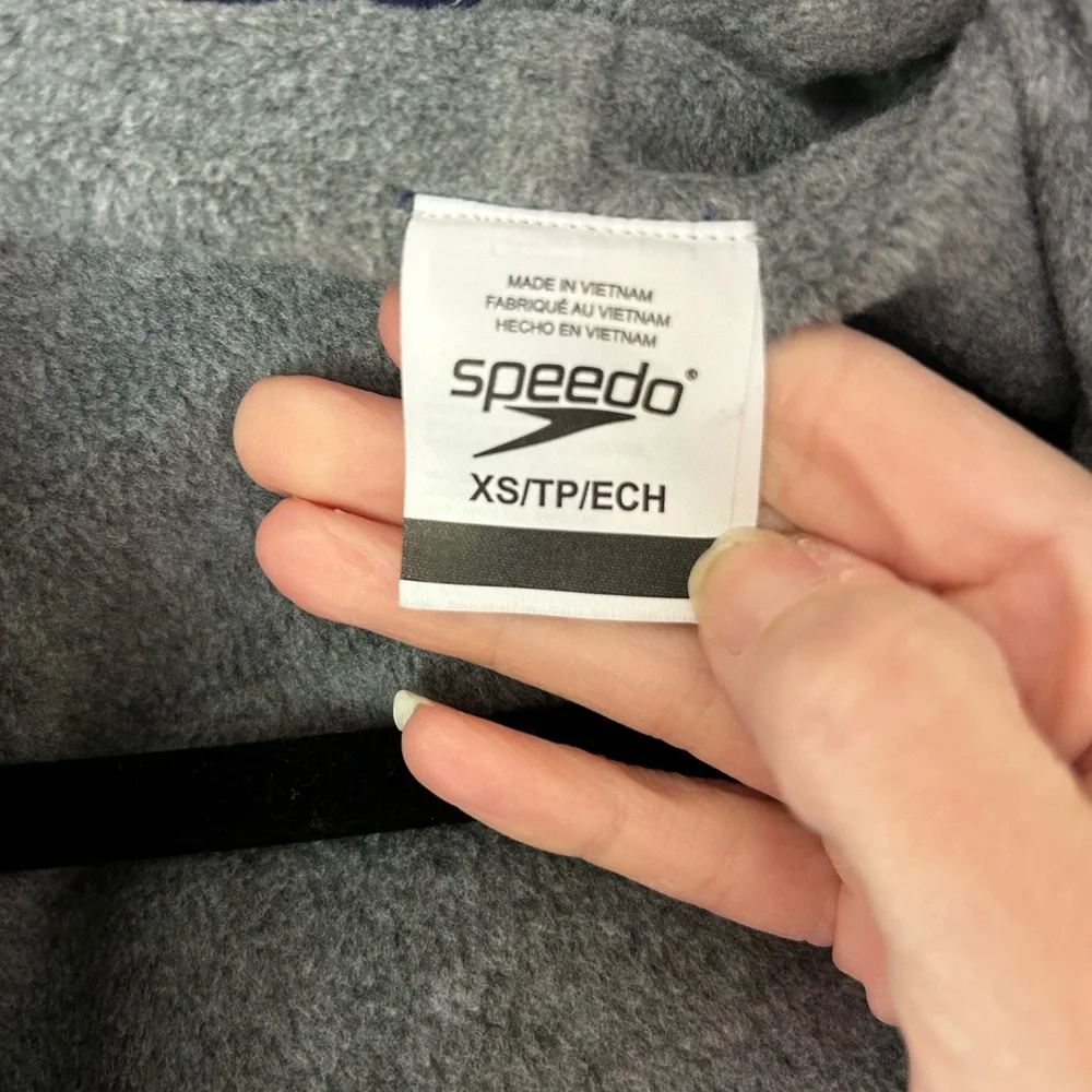 Speedo Unisex Team Parka Navy Long Hooded Navy XS
